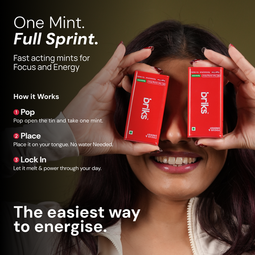 Focus & Energy Mints - 20 Mints | Pocket Tin Pack